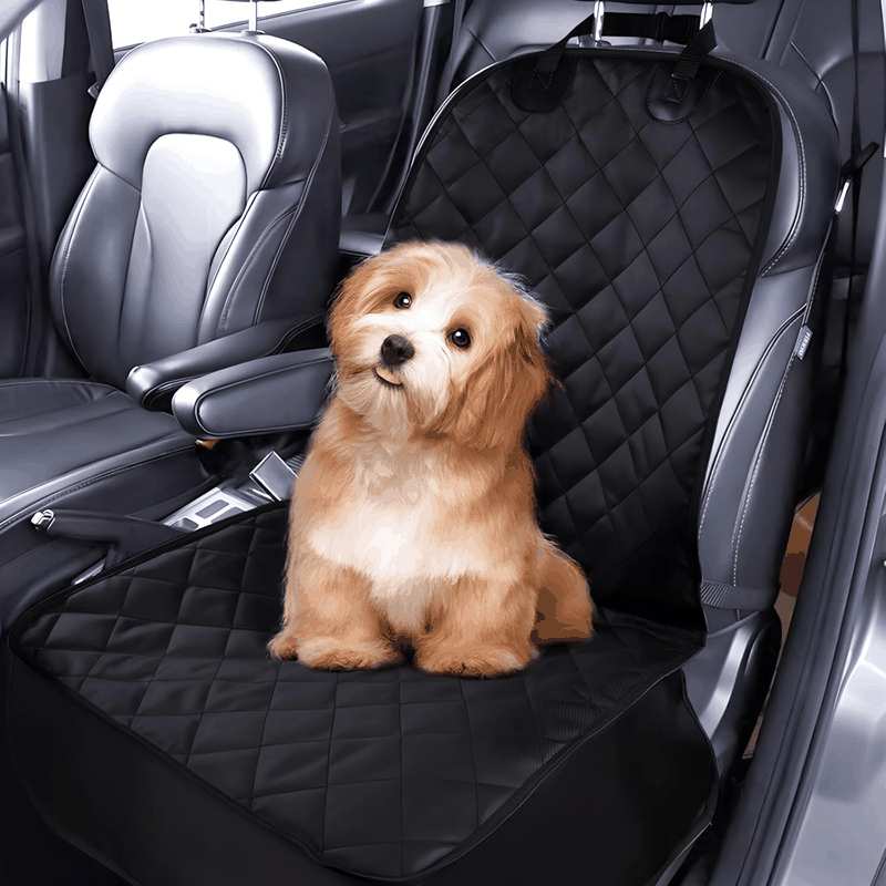 Dog Car Seat Cover, 45X58Cm Foldable Cover Vehicle Seat Protection, Dogs Cats Waterproof Pet Front Seat,Nonslip Pet Car Seat Protector Dog Seat Cover for Small and Medium Pets(Black) image number 5