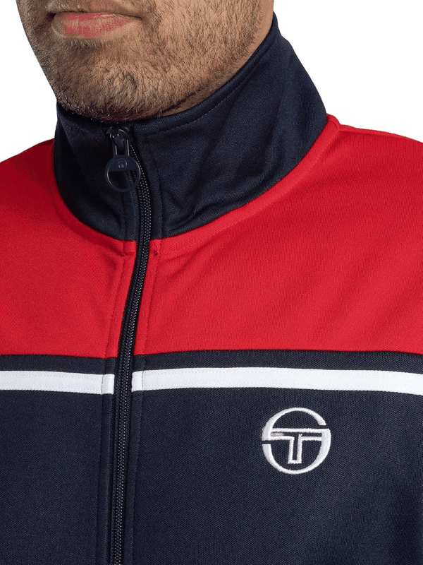 Sergio Tacchini Men'S Youngline MK2 Track Jacket, Maritime Blue/Adrenaline image number 3