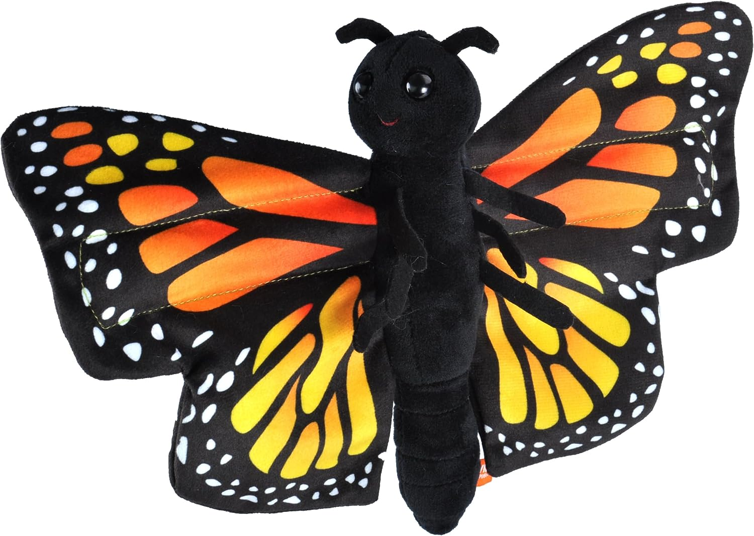 Wild Republic Huggers Butterfly Monarch Plush Toy, Slap Bracelet, Stuffed Animal, Kids Toys, 8 Inches
