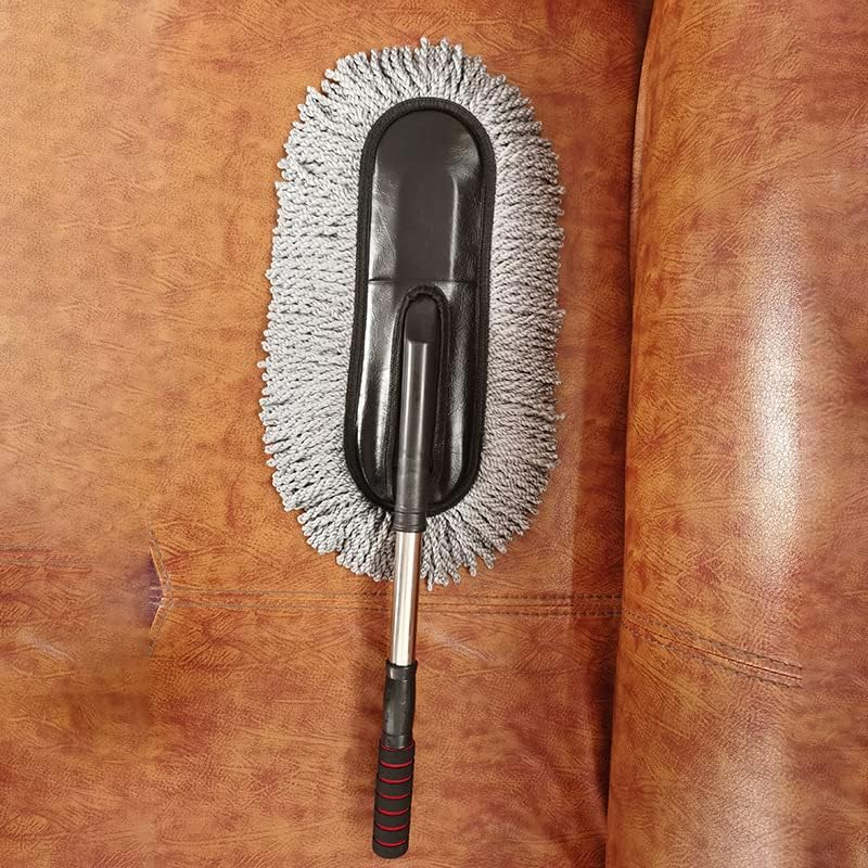 AIMALL Car Wash Duster - Microfiber Telescoping Cleaning Brush with Extendable Handle, Scratch-Free Dusting Wax Mop for Cars and Furniture, 35.4 Inches image number 1