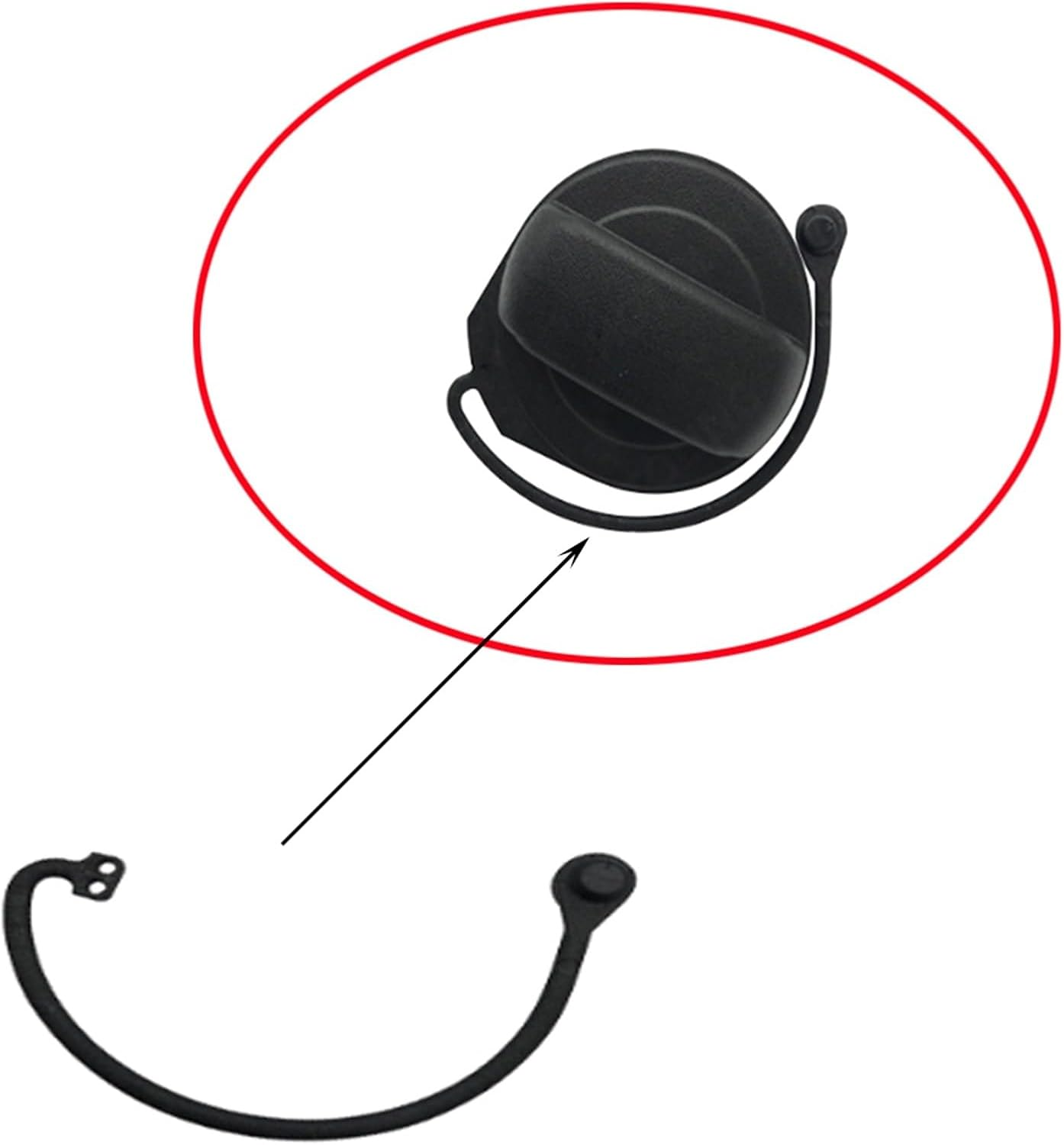 Oil Fuel Cap Tank Cover Line, for Audi, A3 8P A3 8L A4 B6 A4 B7 A4 B8 A5 SPORTBACK A6 C5 A6 C6 A6 C7 A6 4G A8 D3 Q7 4L Q8 A3 Fuel Tank Cover Rope(Rope) image number 3