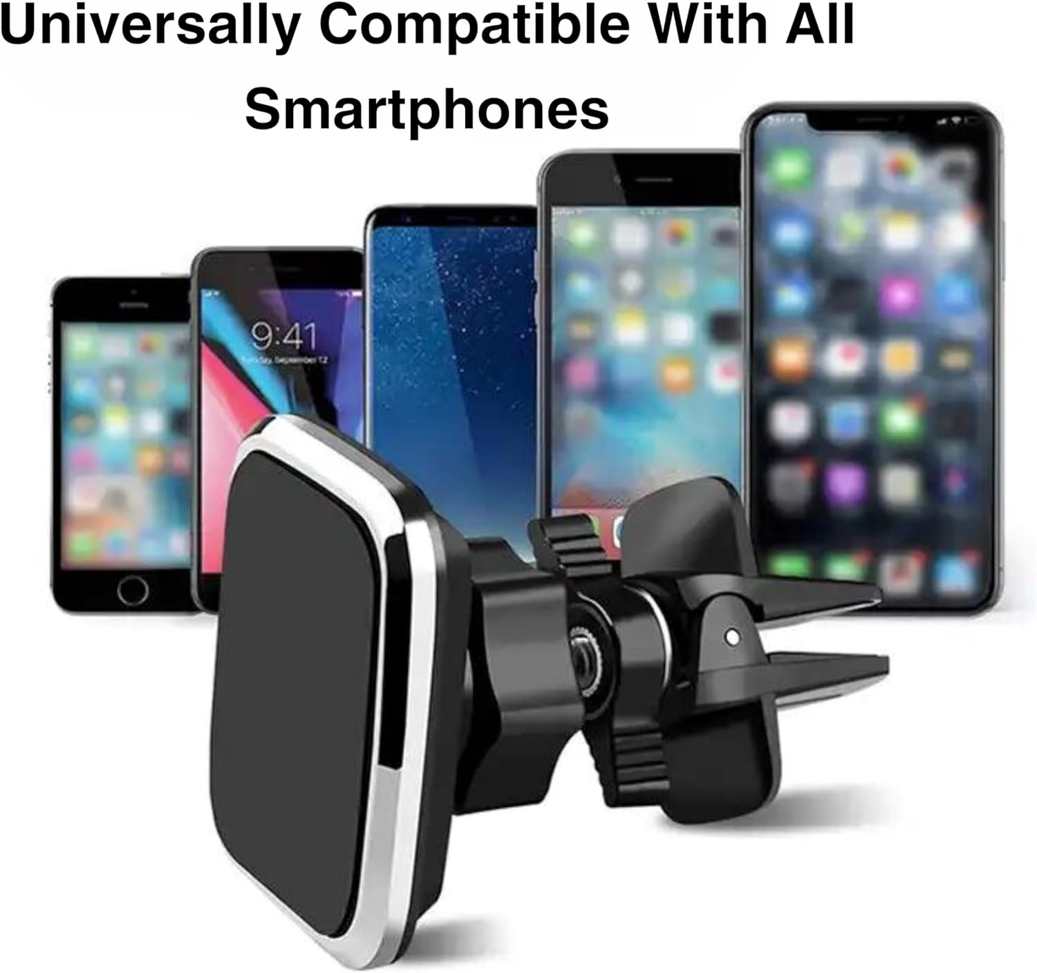 DEEN Magnetic Car Phone Holder - Ultimate Car Phone Mount for Air Vent. Mobile Phone Holder for Car Allowing You to Navigate, Answer Calls, or Control Music .Car Mount Compatible with All Smartphones image number 5