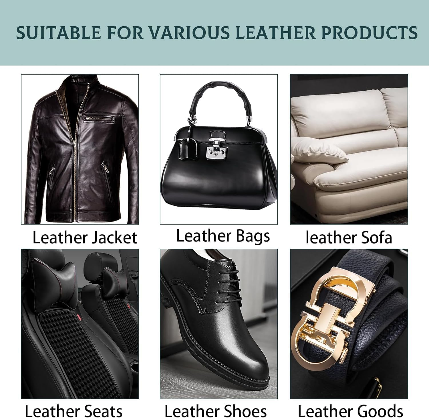 Evergloss Leather - Leather & Furniture Repair Salve, Conditioner Restorer & Polish for Car Seats & Furniture (Ointment+Brush)