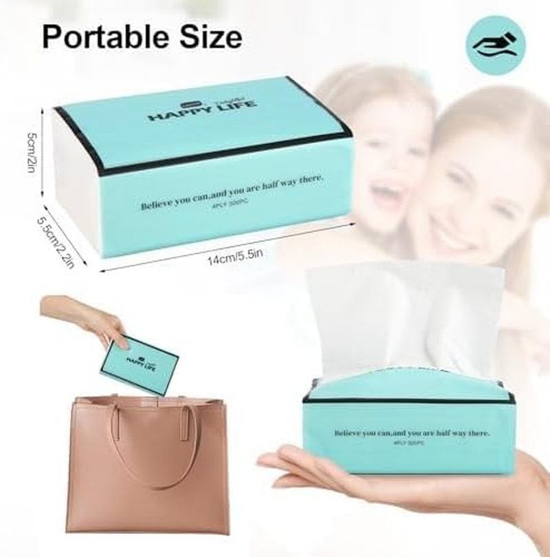 24 Packs 1920 Sheets Soft Facial Tissues - 4 Ply 80 Sheets per Pack Unscented Disposable Household Facial Tissues Fit for Home,Office,School,Car,Handbag Use image number 4