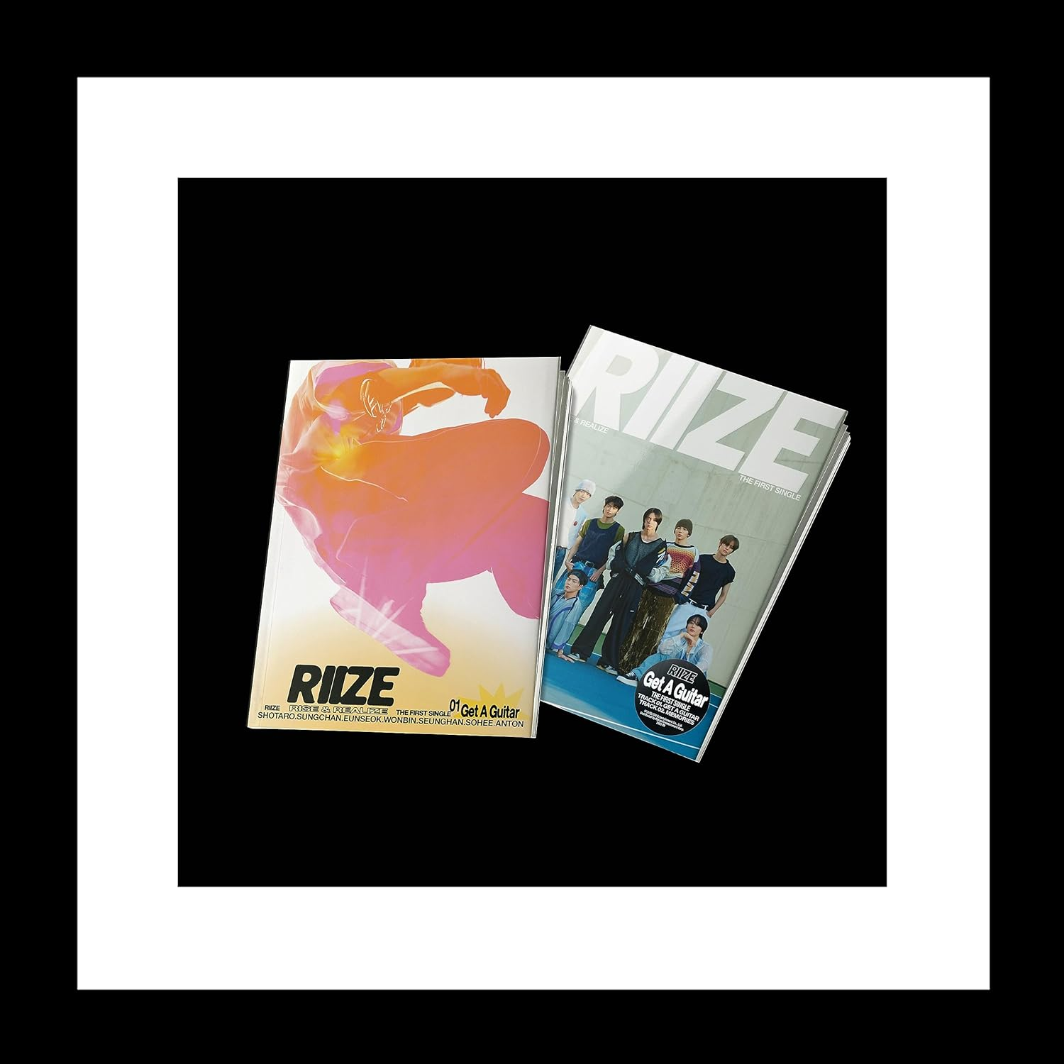 RIIZE GET a GUITAR 1St Single Album Random Version Cd+1P Folded Poster on Pack+72P Photobook+1P Photocard+1P Photo Print+Tracking Sealed image number 2