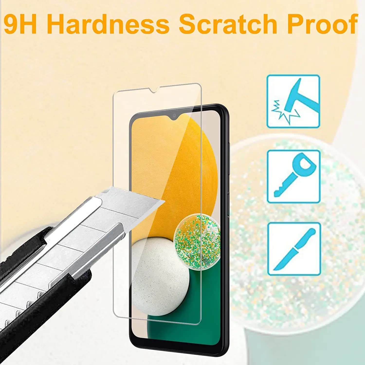 [3-Pack] T Tersely Tempered Glass Screen Protector for OPPO A78 5G, Case Friendly, Ultra-Clear, Shatterproof, Anti-Scratch Film for Enhanced Protection image number 1