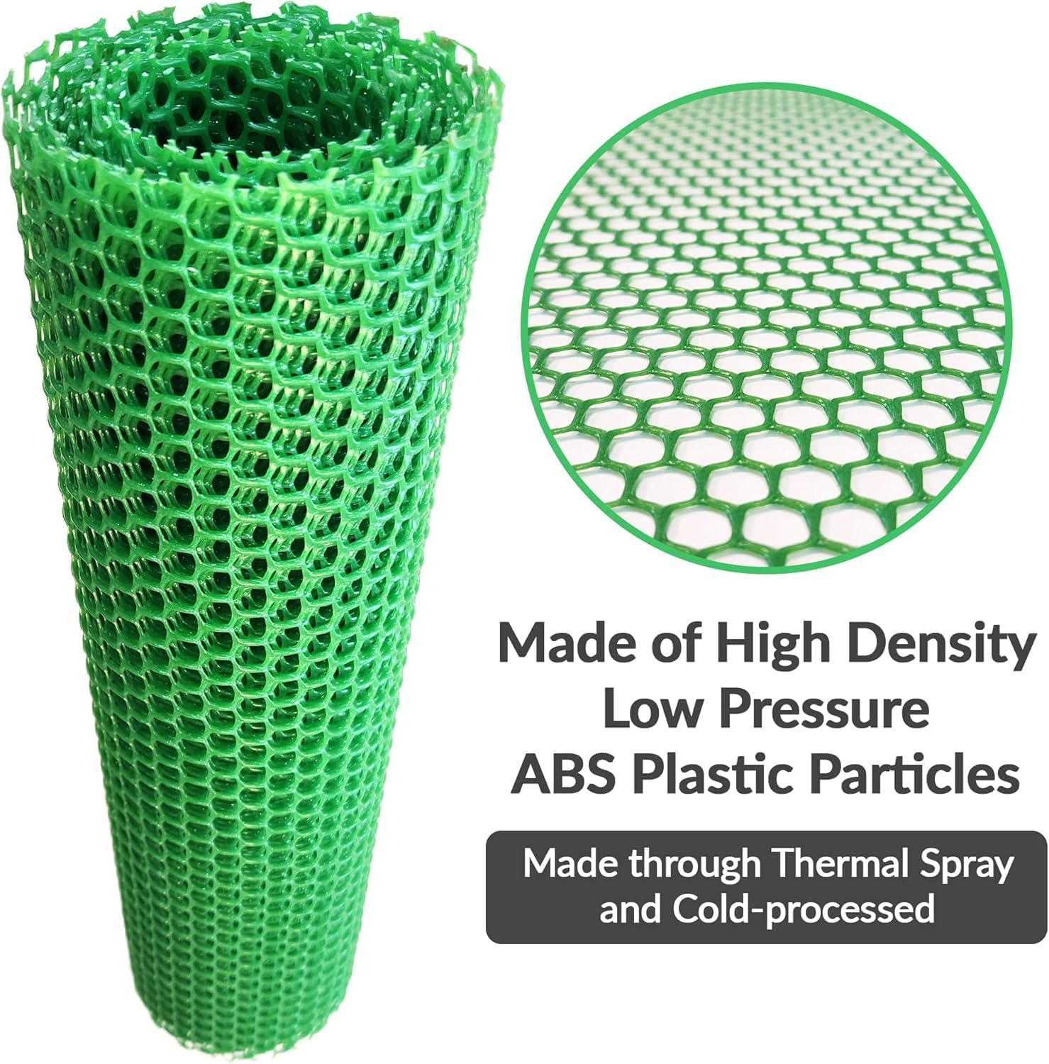 Upgraded Chicken Wire Fence Mesh - 40CM X 500CM Black/Green/White Colors Hexagonal Fencing for Gardening Poultry Netting, Floral Roll (Green) image number 2