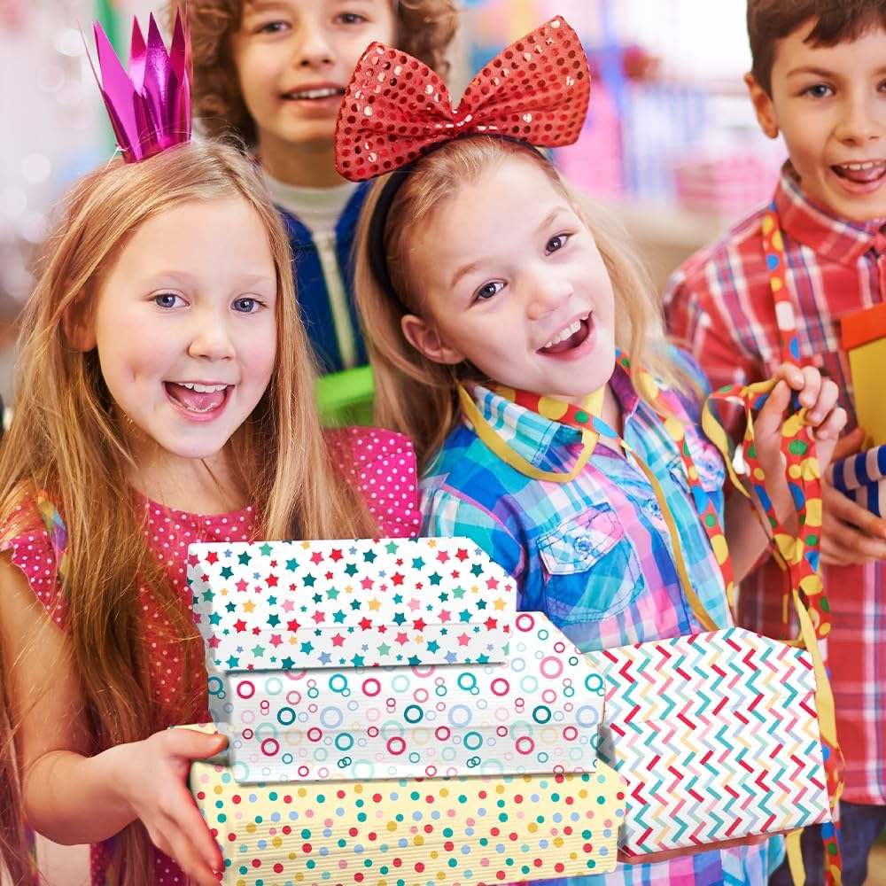 Rugwioyu Red Sports Wrapping Paper, 12 Sheets, 20 X 27 Inches, Birthday, Graduation, Christmas image number 4