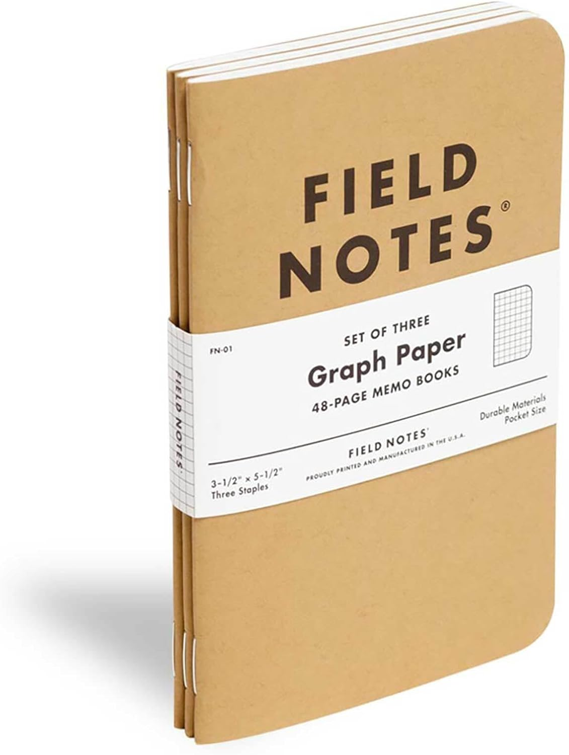 Field Notes Kraft Graph 3-Pack