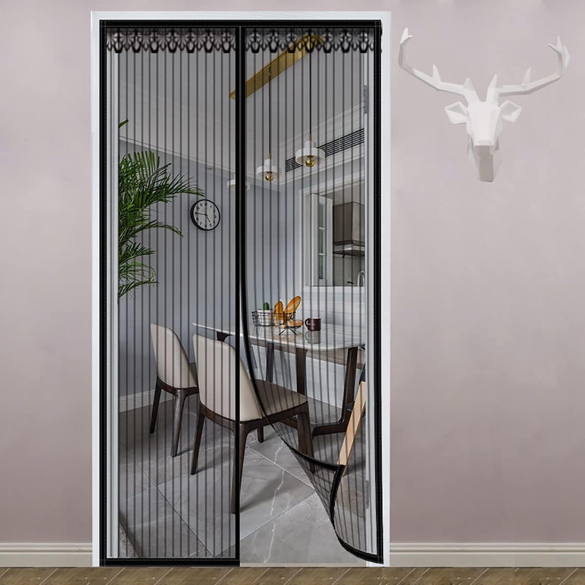Magnetic Screen Door,Self Sealing anti Mosquito Magnetic Partition Curtain Pet and Kid Friendly Screen Door (100 X 230 CM) image number 4