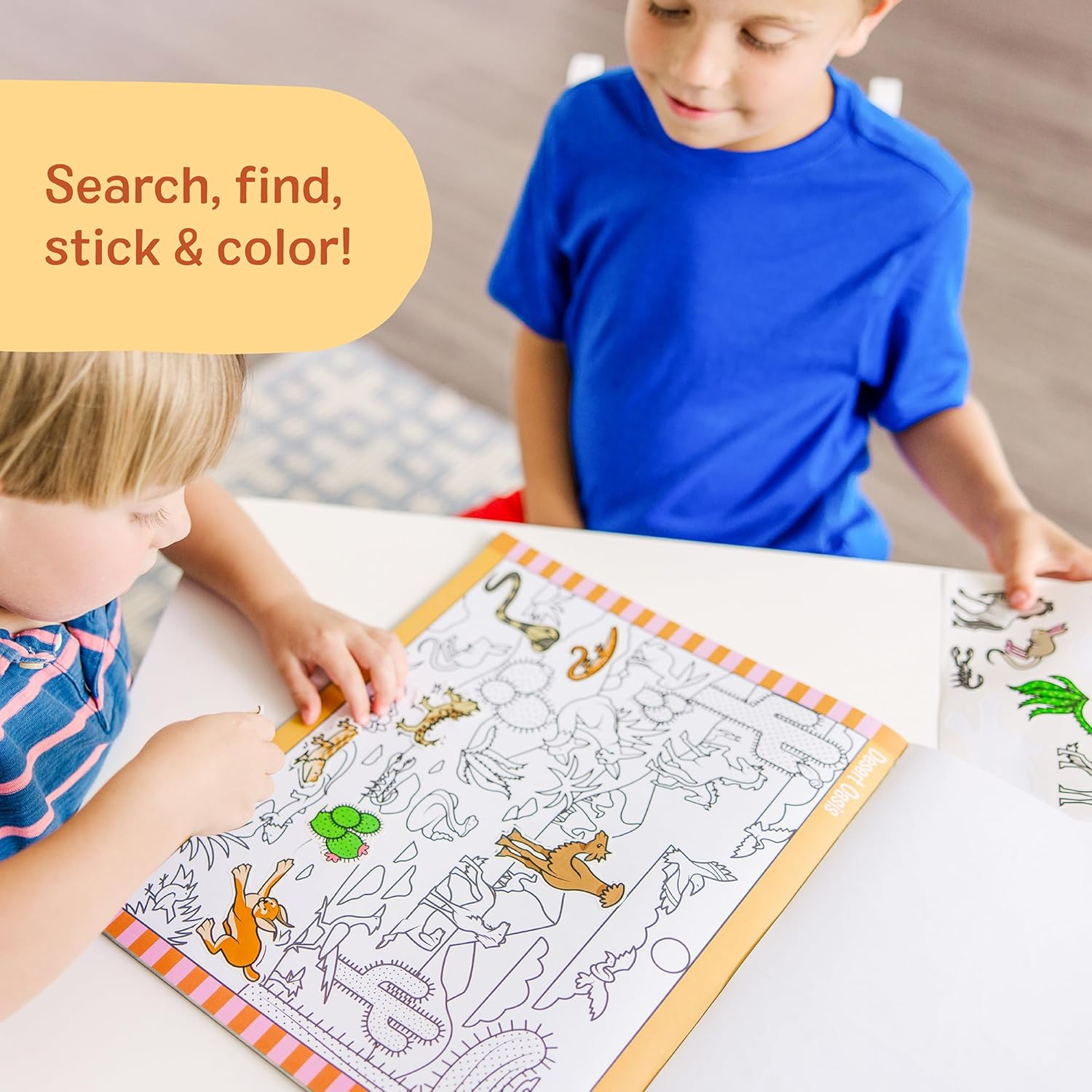 Melissa and Doug - Seek & Find Sticker Pad - Animals image number 4