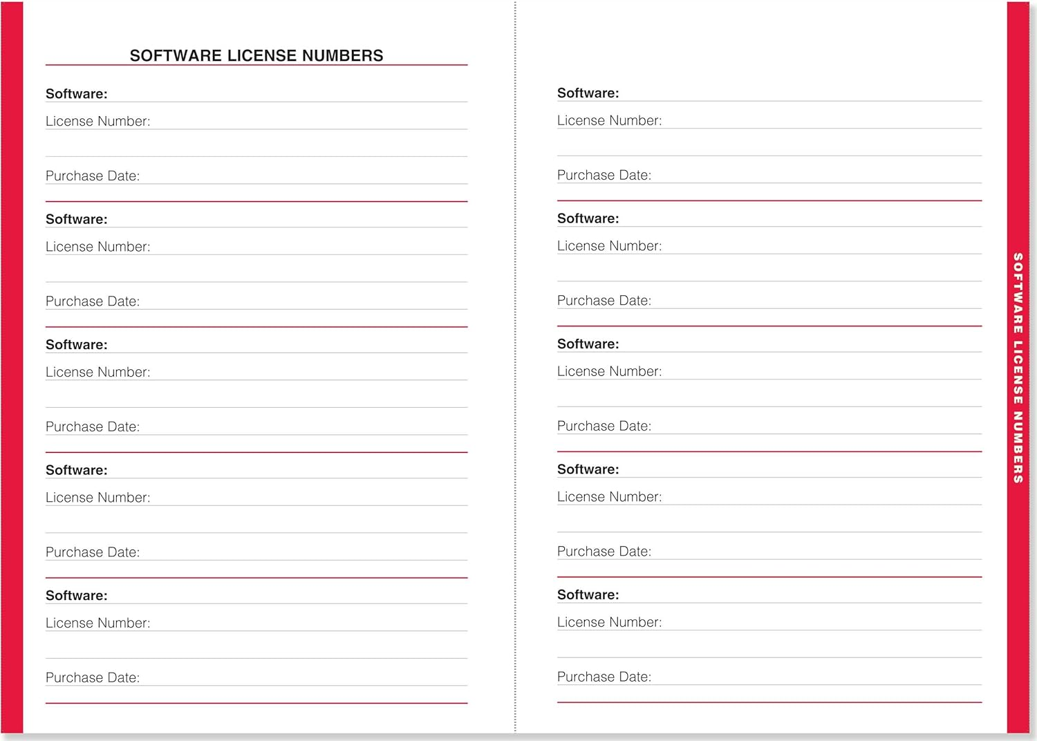 Large-Format Internet Address & Password Logbook (Removable Cover Band for Security) image number 2