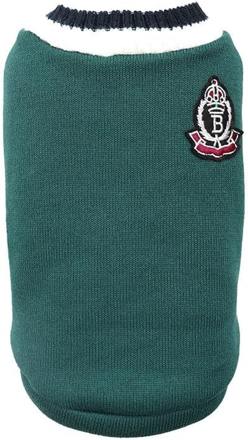 Pet Dog Warm Sweater Puppy Soft Fleece Thickening Sweatershirt Dog Cute Pullover Jumper Winter Outfit for Small Medium Dogs (Green, XS) image number 1