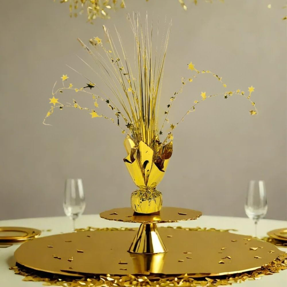 Foil Spray Centrepiece - Gold image number 1