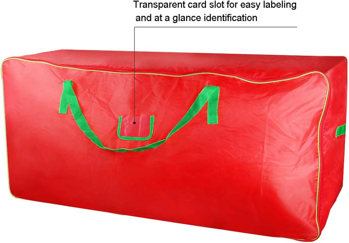 Christmas Tree Storage Bag - Xmas Large Tree Container - Reinforced Wide Handle and Double Sleek Zipper - Heavy Duty to Hold 9Ft Disassembled Artificial Tree image number 5