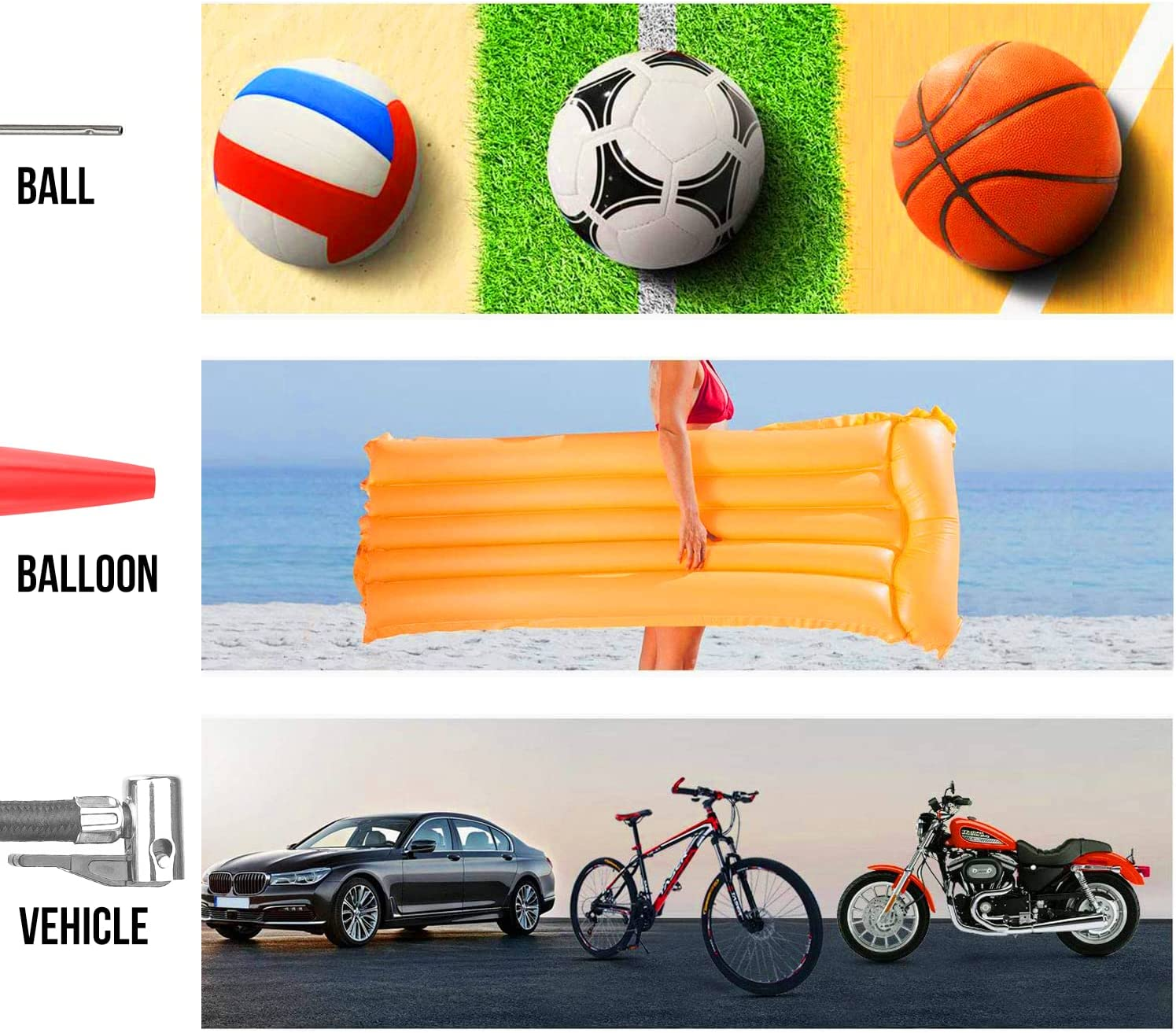 TOPEX 20V Cordless Air Compressor Car Tyre Inflator W/Digital Pressure Gauge LED Light image number 5