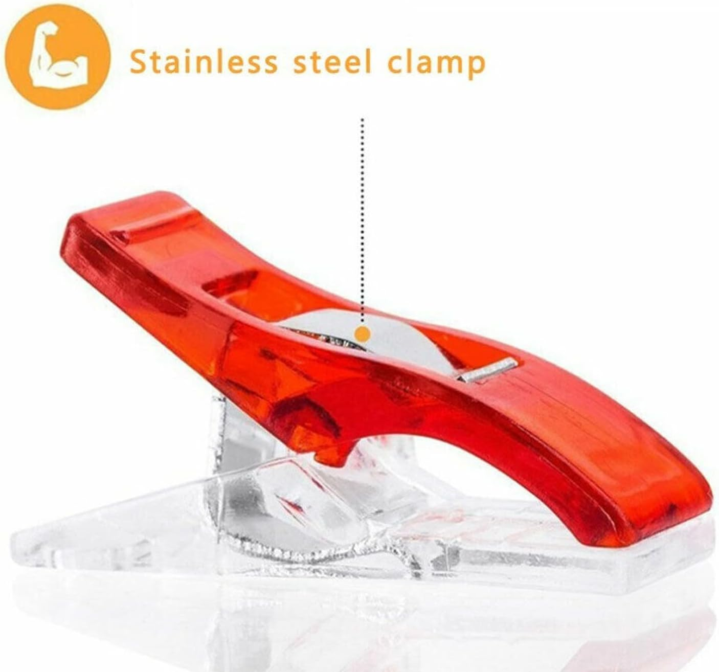 Durable Multipurpose Sewing Clips - 100PCS No-Pin Fabric Clips for Quilting, Sewing & DIY Crafts image number 6