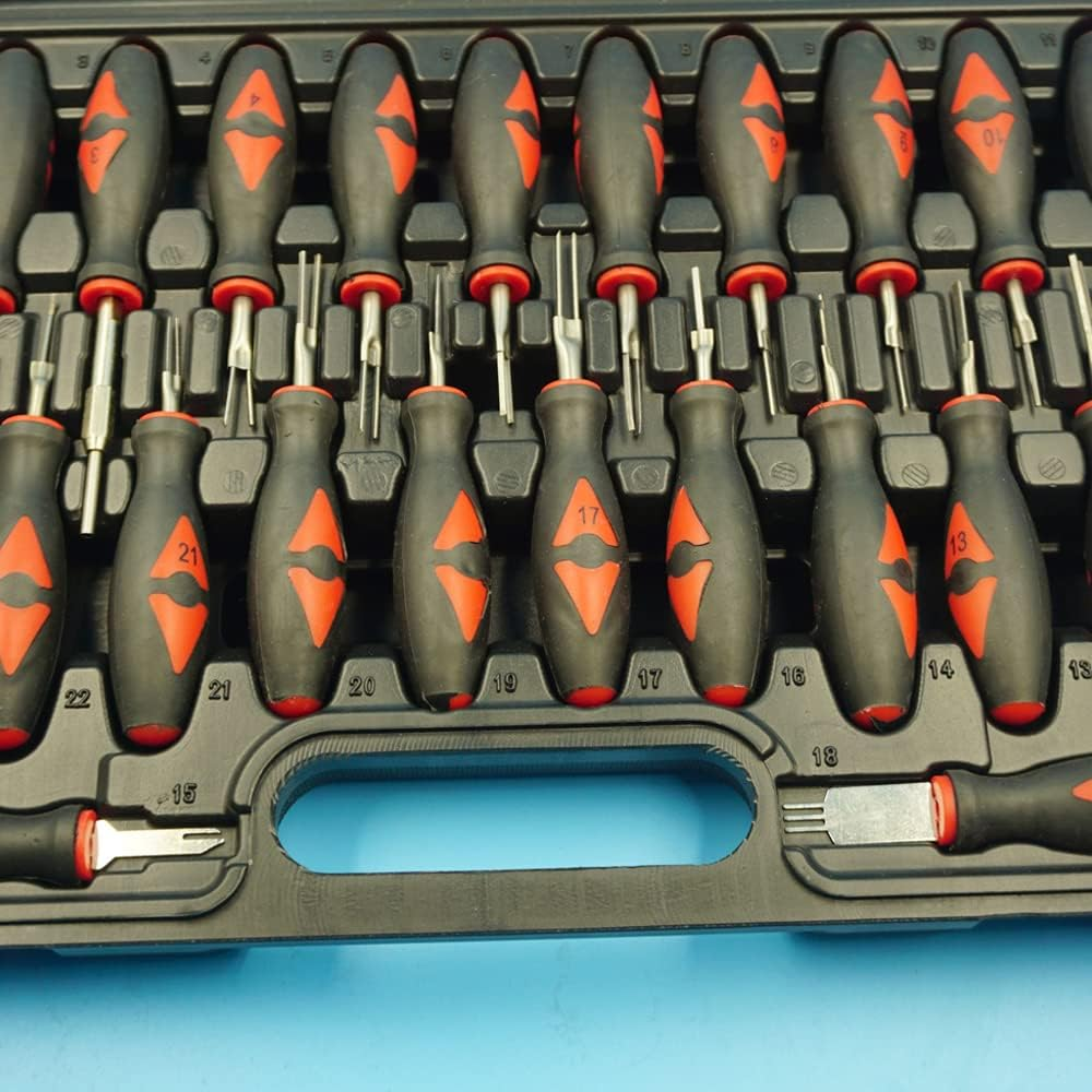Domary ZX001 23Pcs Connector Release Electrical Terminal Removal Tool Kit Set Auto Repair Tools image number 5