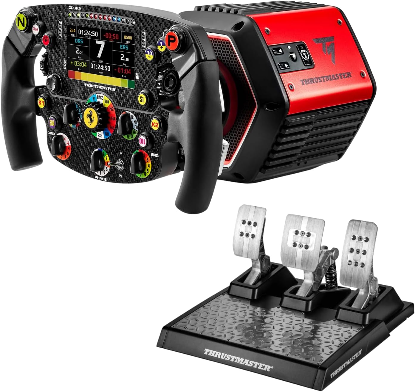 Thrustmaster T818 SF1000 Simulator Steering Wheel Set for PC (USB, Direct Drive, Unfiltered Power, Esports-Caliber Force Feedback, Magnetic Technology, Bundled Pedal Set) image number 5