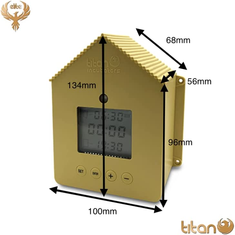 Automatic Chicken Door Opener for Chicken Coop/Chicken House with Light Sensor and Timer - Elite image number 3
