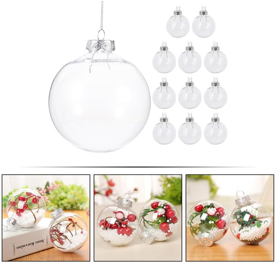 Cabilock 12Pcs Christmas Tree Ornaments Xmas Ornaments for Holiday Decoration for Trees Parties and Year Display image number 3