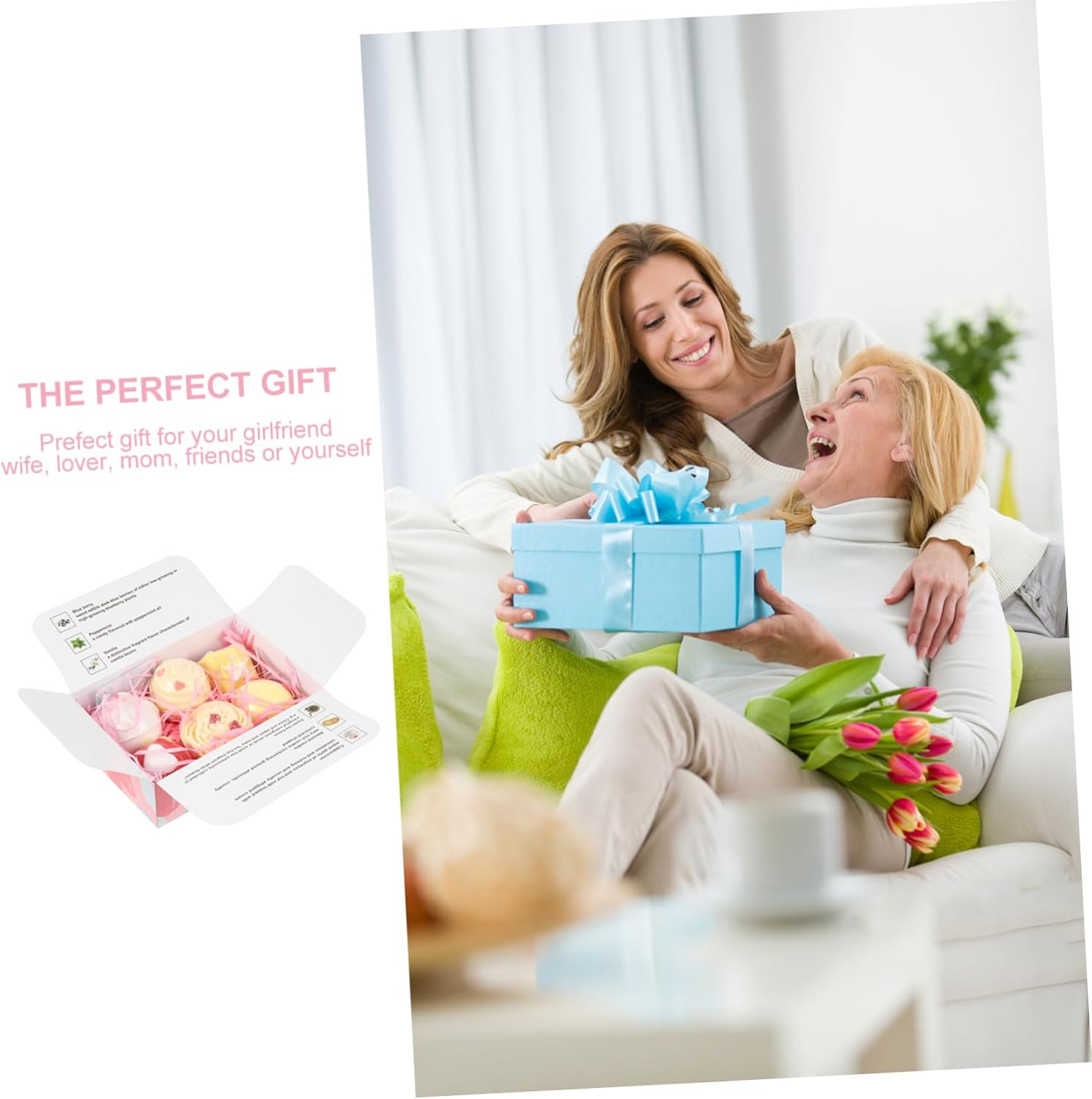 6Pcs Creative Cake Shape Relaxing Spa Bath Balls for Adults Soothes Skin and Relieves Fatigue image number 6