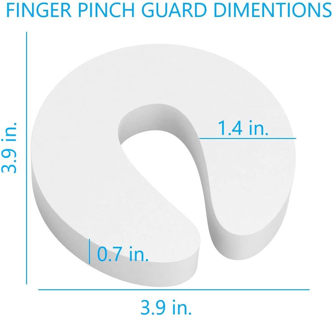 Door Pinch Guard and Door Slam Stopper 6Pk. Use Safety Door Guard Made of Soft Foam to Keep Door Open. Serves as a Protector for Kids by Arcleer image number 3