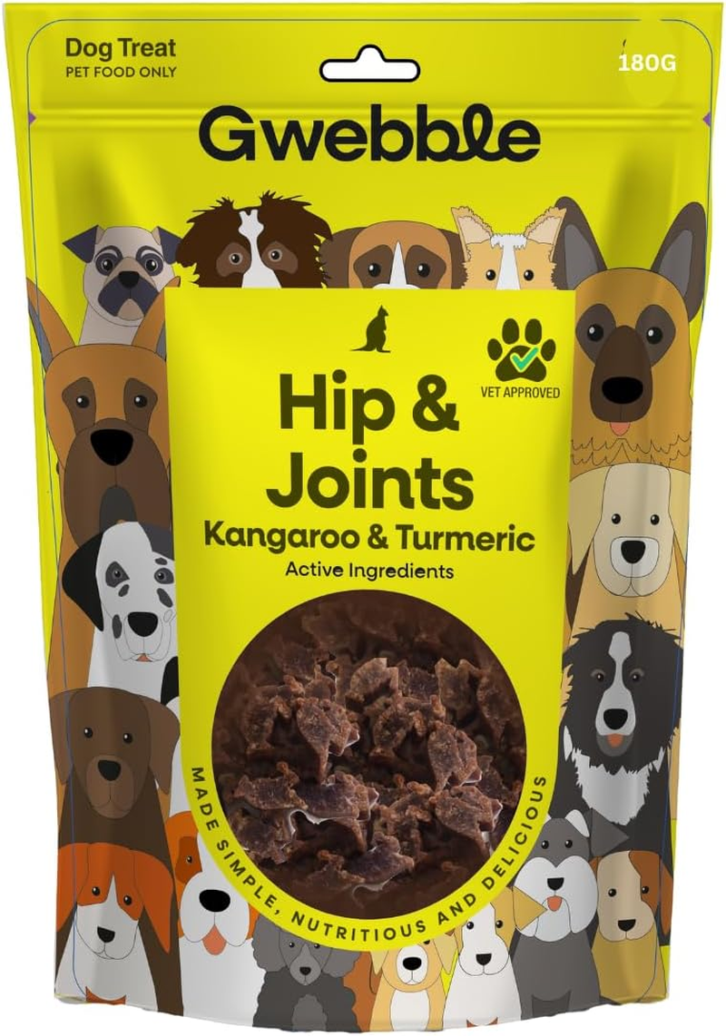 Dog Treats, Vet Approved Dog Food Treats for HIPS & Joints, Aussie Kangaroo Meat, All Natural with Health Benefits image number 1