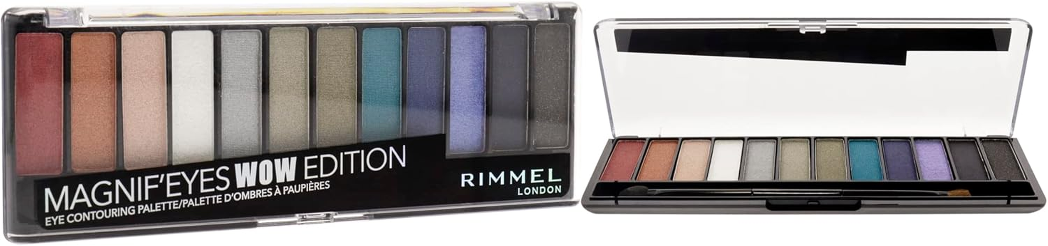 Rimmel Magnif'Eyes Eyeshadow Palette, Wow, 0.5 Ounce, Pack of 1 image number 3