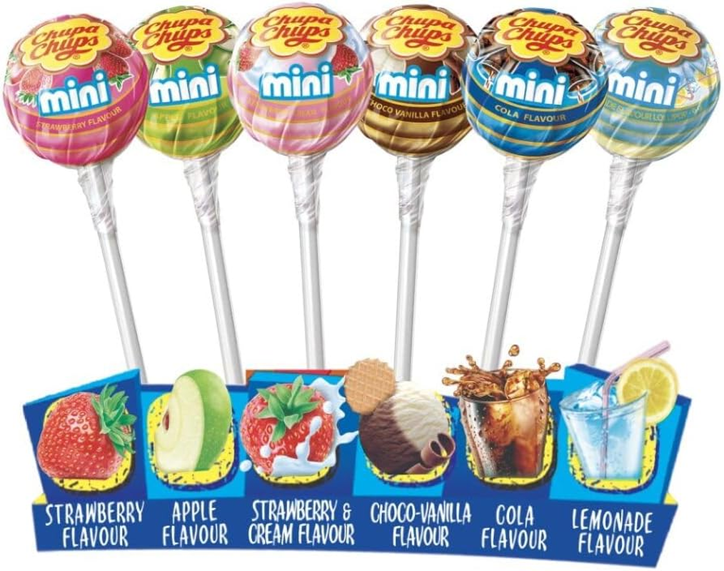 Chupa Chups Best of Mini Tube Small Lollipops, 50 Count image number 1