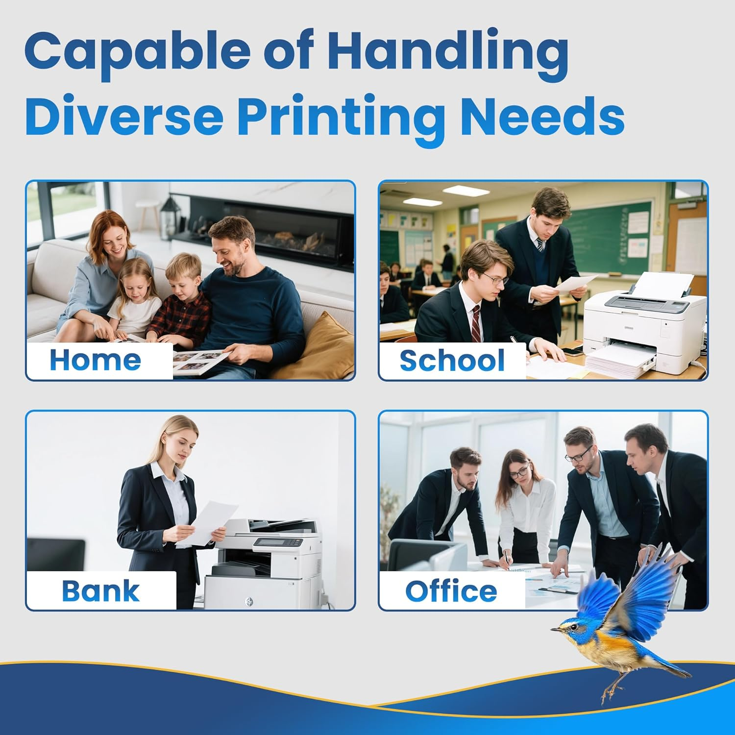 Printer Cartridges Compatible with Canon PGI-520 CLI-521 Pixma Ip3600 Ip4600 Ip4700 MP550 MP540 MP560 MP620 MP630 MP640 MP980 MP990 MX870 MX860 (Pack of 9) image number 2