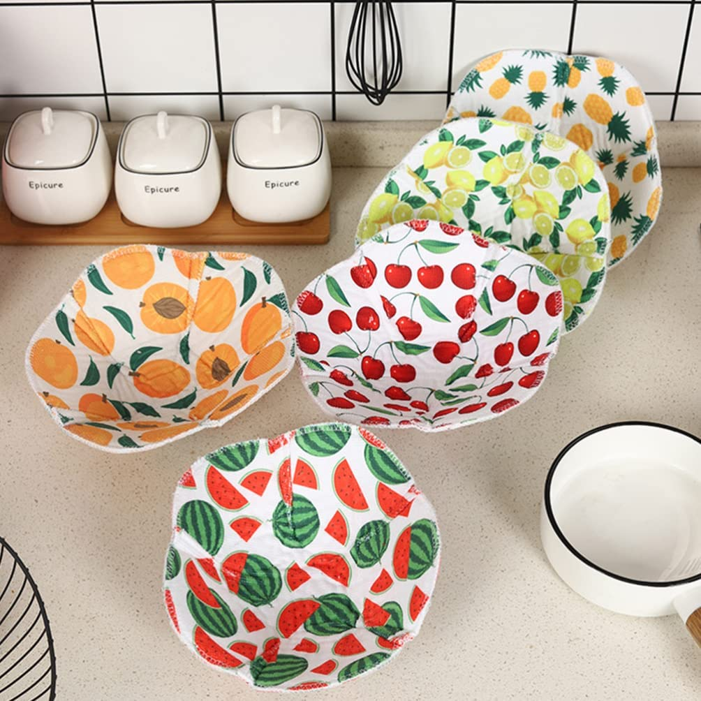 Operitacx 4Pcs Microwave Bowl Cozy, Hot Bowl Holders Huggers for Hot Food Home Soup Rice image number 1