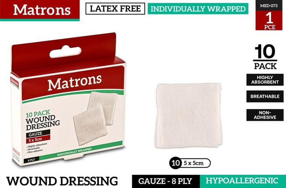 Sterile Gauze Pad 10-Pieces, 5 Cm X 5 Cm Size image number 6