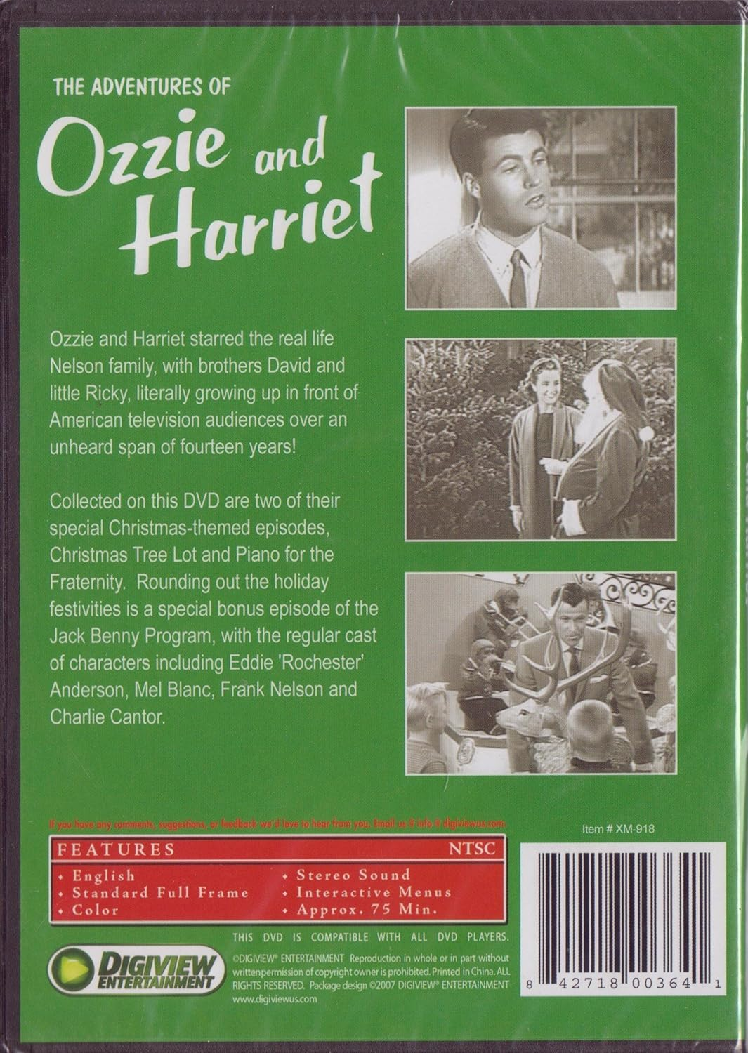 The Adventures of Ozzie and Harriett with Bonus the Jack Benny Program Christmas Themed DVD image number 1