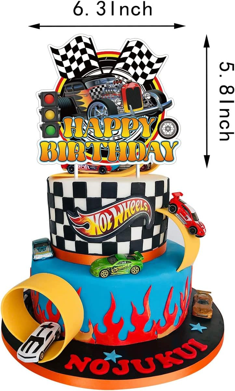 Hot Wheels Birthday Party Supplies - Decorations, Banner, Latex Balloons, Cake & Cupcake Toppers for Kids' Party Decor image number 2