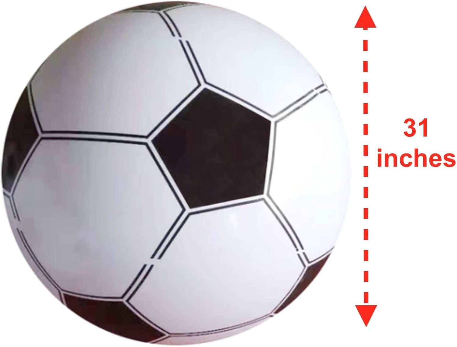 High Five - Jumbo Giant Inflatable Soccer Ball - Outside, Pool or Beach Play - 31 Inch Diameter - Packaging May Vary image number 1