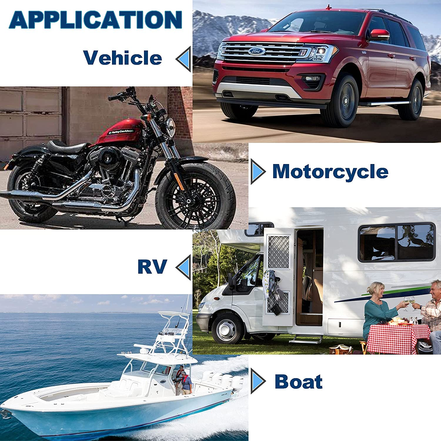 Aluminum Eject Nitrous Button Car Cigarette Lighter Plug Cover Fits Most Automotive Vehicles Boats with Standard 12 Volt Power Source (Eject Red + Nitrous Blue) image number 3