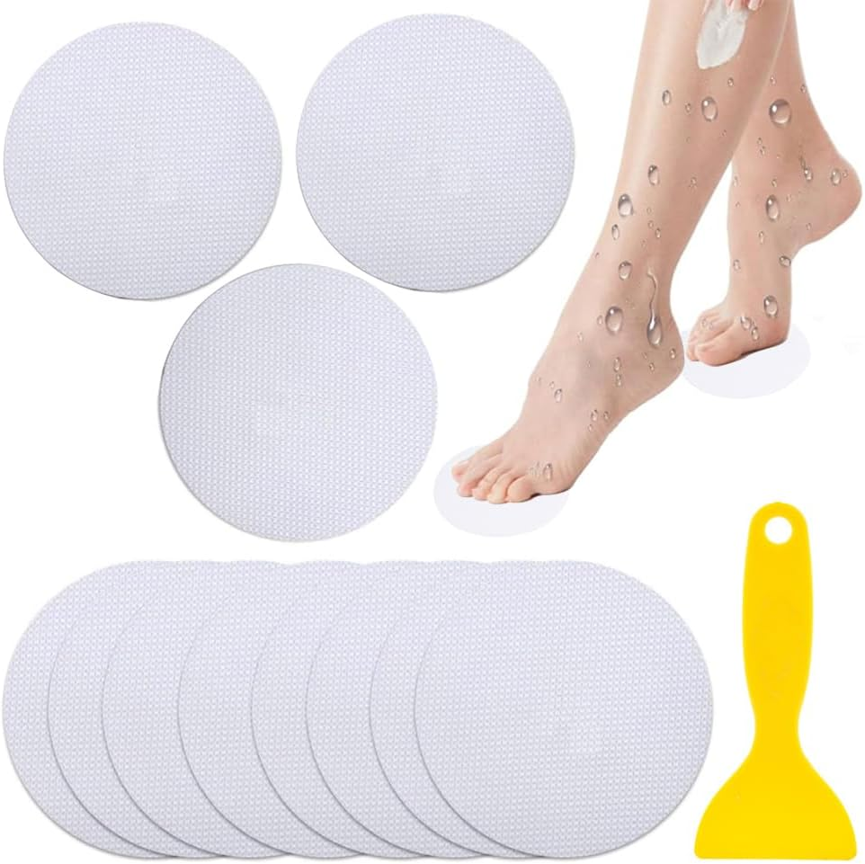 Betterjonny anti Slip Bathtub Strips, 36 PCS Transparent Adhesive Shower Sticker for Bathtub Non-Slip Strip Stickers anti Skid Tape Flooring Safety Tape Mat with Scraper for Bath Shower