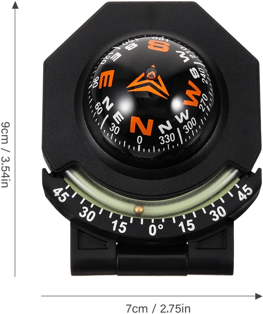Car Compass Ball Adjustable Compass for Accurate Navigation Stylish Dashboard Ornament Easy Installation for Cars and Boats and Material image number 6