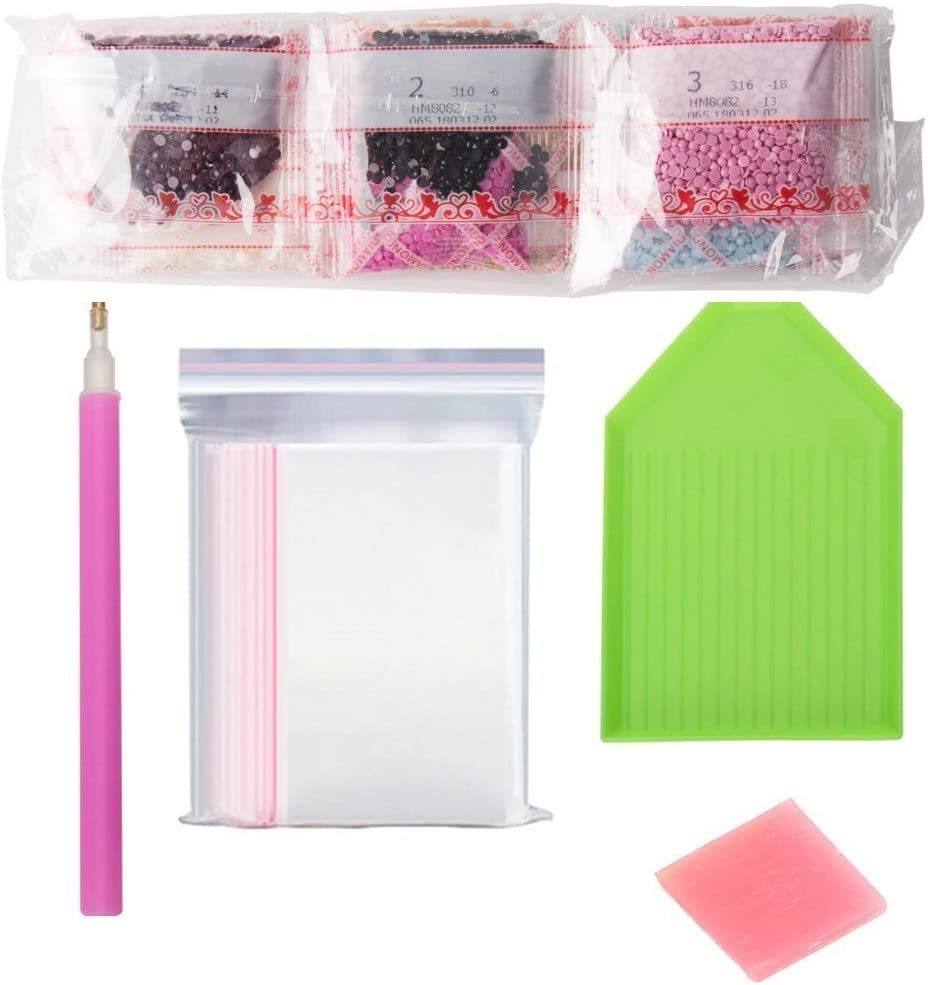 Topus 2 Packs 5D DIY Diamond Painting Set Full Drill Diamond Painting Starry Night Wall Stickers for Living Room(30X40Cm/12X16Inch) image number 1