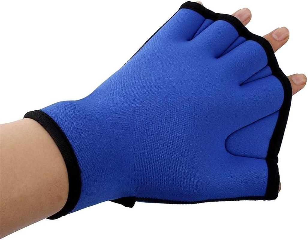Pair of Aquatic Fitness Swim Training Gloves Water Resistance Training Aqua Fit Webbed Gloves image number 1