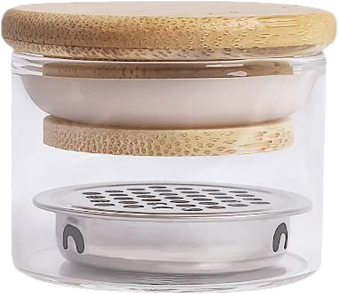 Nail Brush Cleaner Cup - Nail Brushes Washing Cup | Brush Cleaner Cup | Small Nail Washing Cup Holder with Lid | Storage Cup and Filter | Portable Nail Brush Cleaning Tool for Nail Salon image number 2