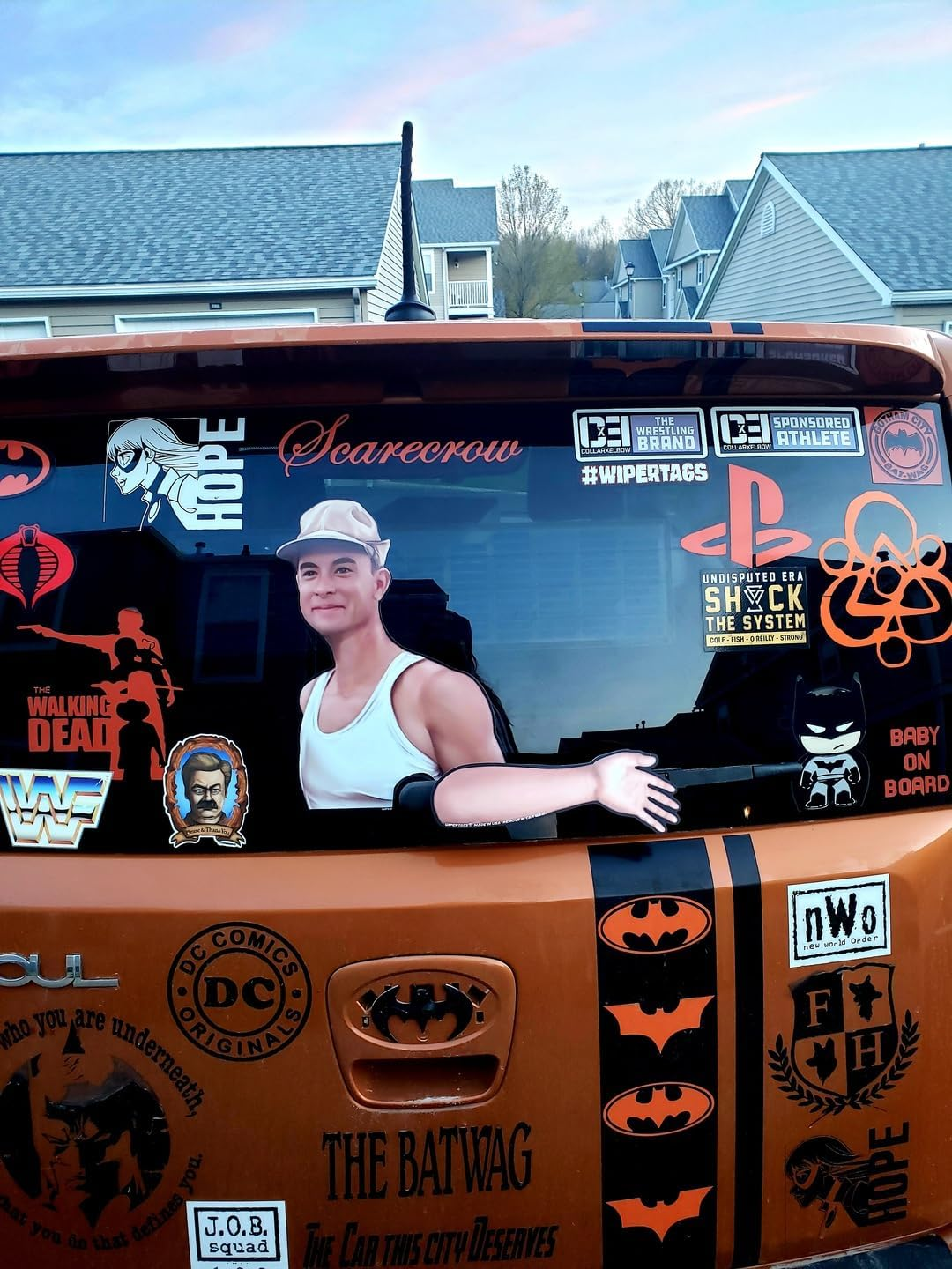 Shrimp Boat Captain Waving Wipertags USA with Decal for Rear Vehicle Wipers image number 5