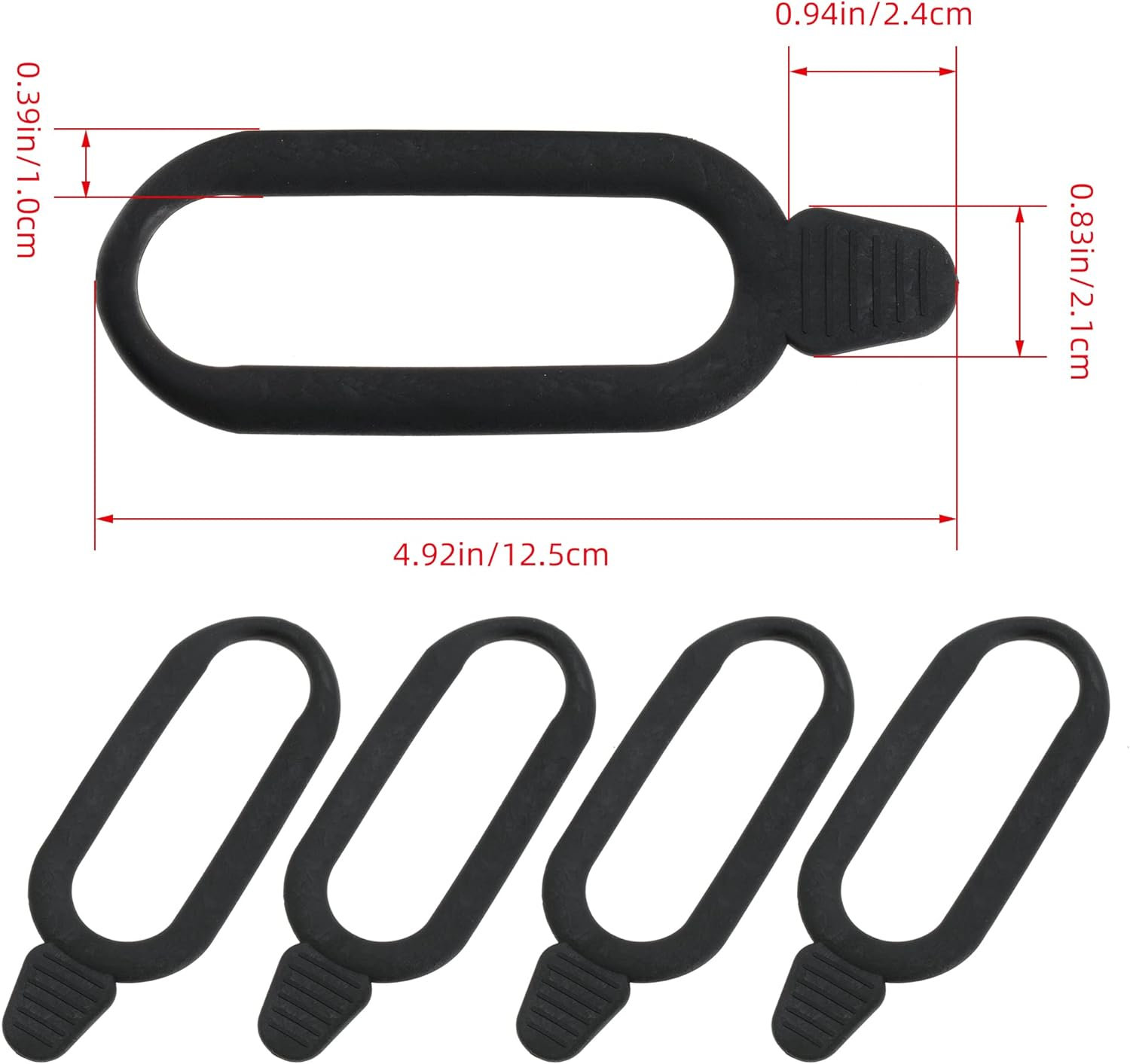 Rack Straps Snubber, Replacement Straps Bow Tool for ATV Flexgrip for 4 Wheel Replace 45-2638 (Pack of 4) image number 1