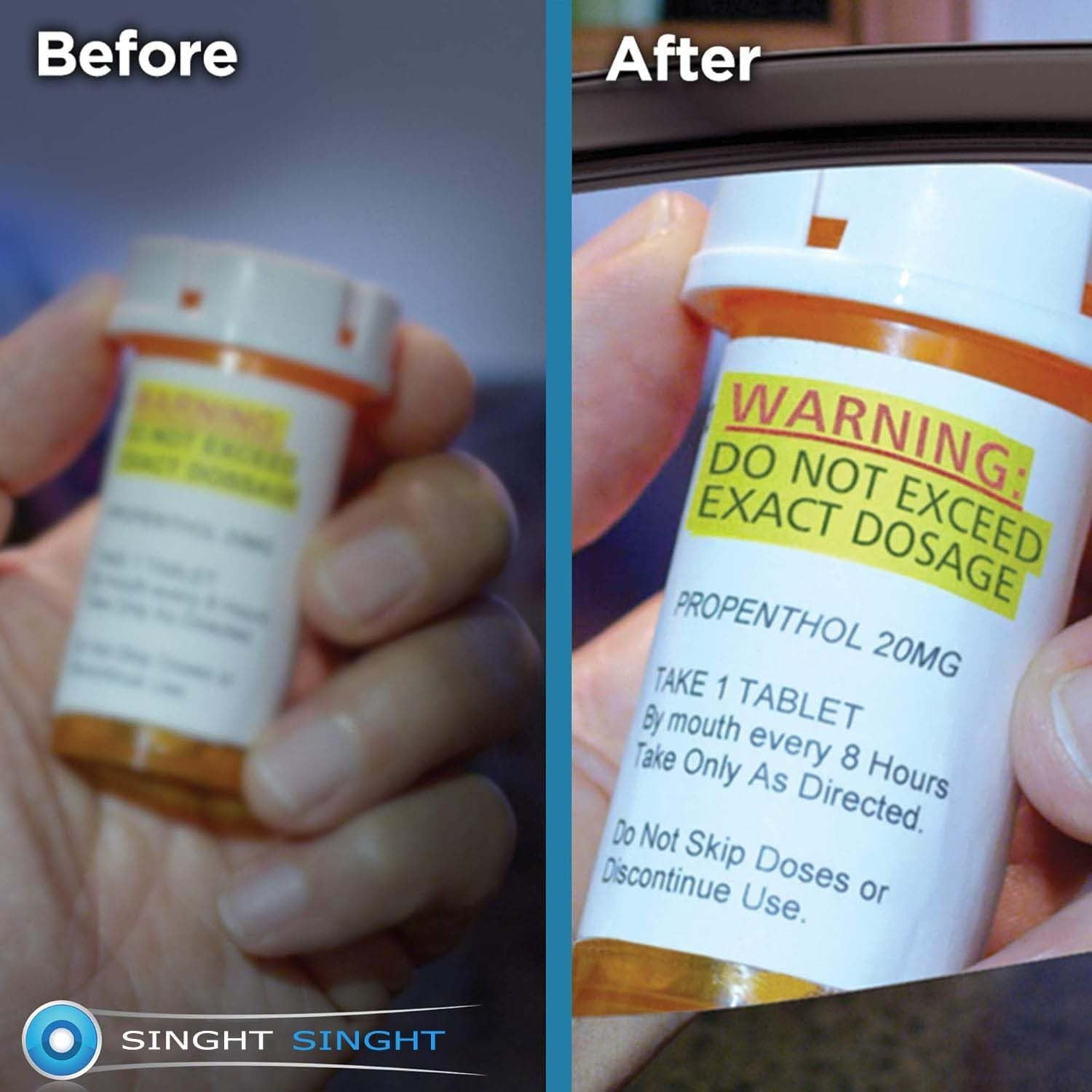 Str-Mighty Sight Led Magnifying Eyewear,Rechargeable Head Magnifier Glasses, Anti-Blue Light 160% Magnification with Dual LED Lights, Hands Free Magnifying Eyeglass for Reading, Close Work and Craft image number 5