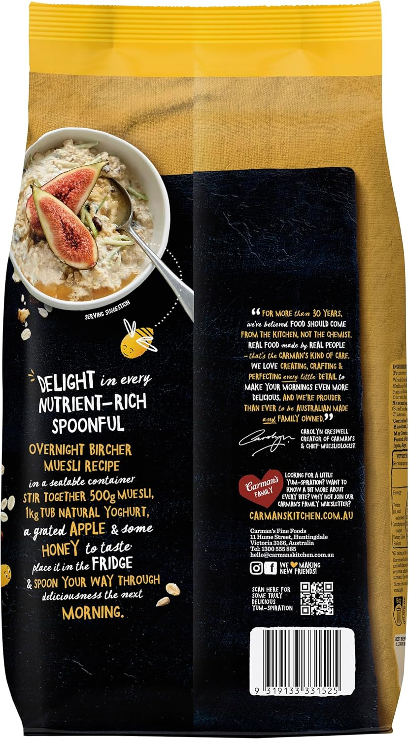 Carman'S Muesli Untoasted Natural Bircher 1.5Kg