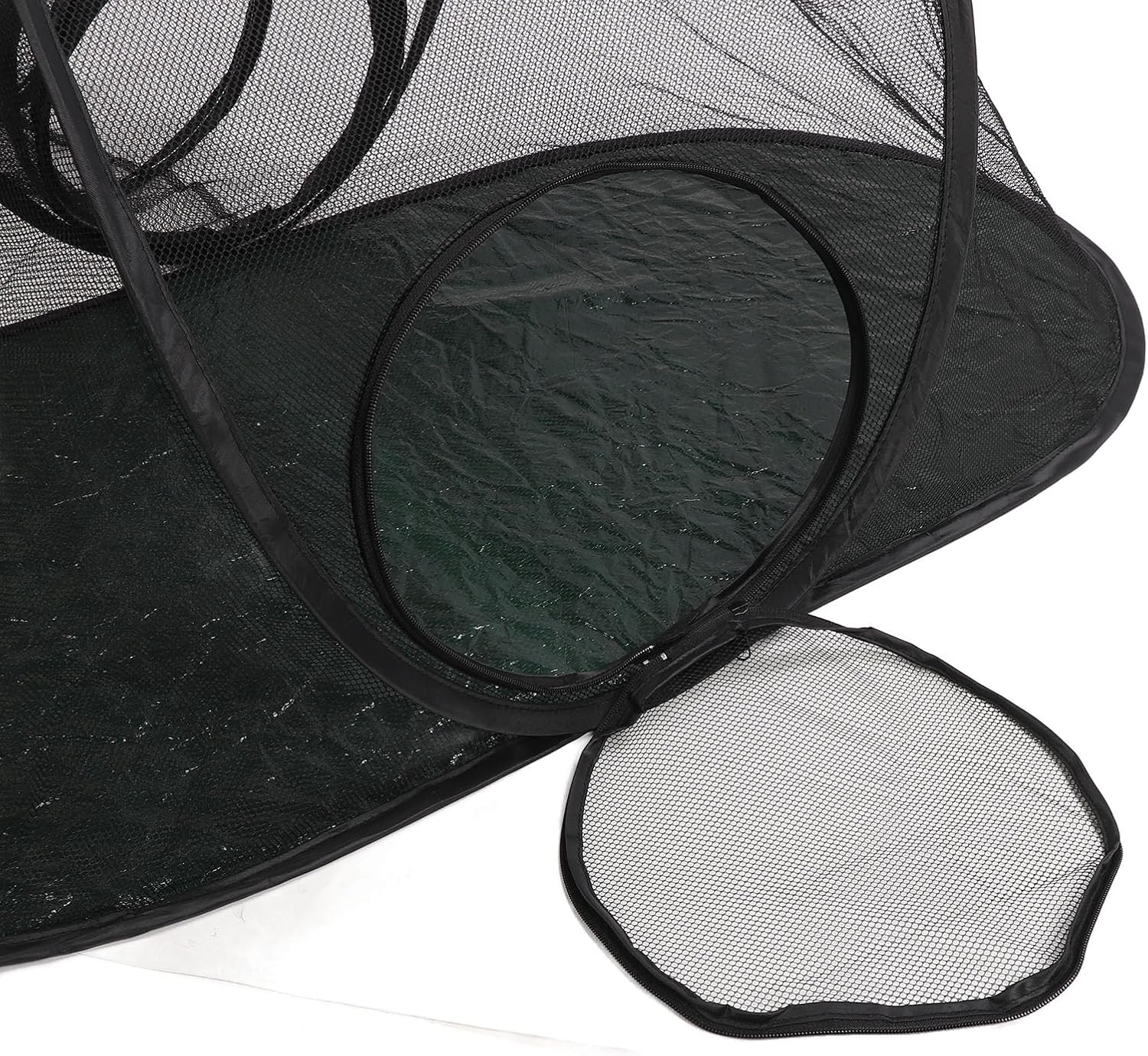 Cat Tent Outdoor, Pet Camping Tent with Tunnel, Breathable Large Space Pet Enclosure Tent for Cats and Small Animals, Indoor Playpen Portable Exercise Tent with Carry Bag image number 5