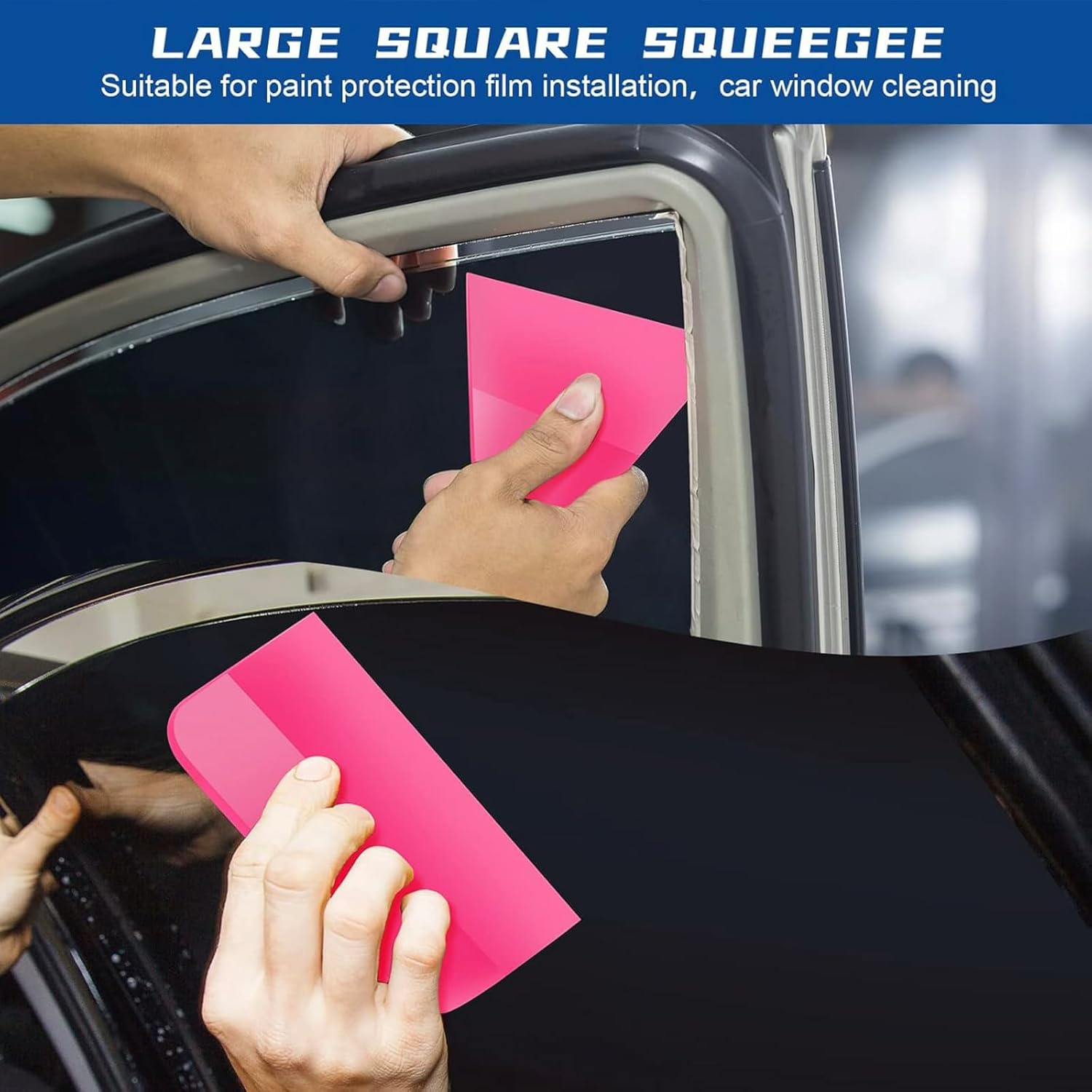 5 in 1 TPU Squeegee Kit, Anti-Scratch Soft Squeegee for Vinyl, Tint, Paint Protection Film, Window/Household Cleaning, Water Blade Scraper for Mirror & Surface Care image number 3