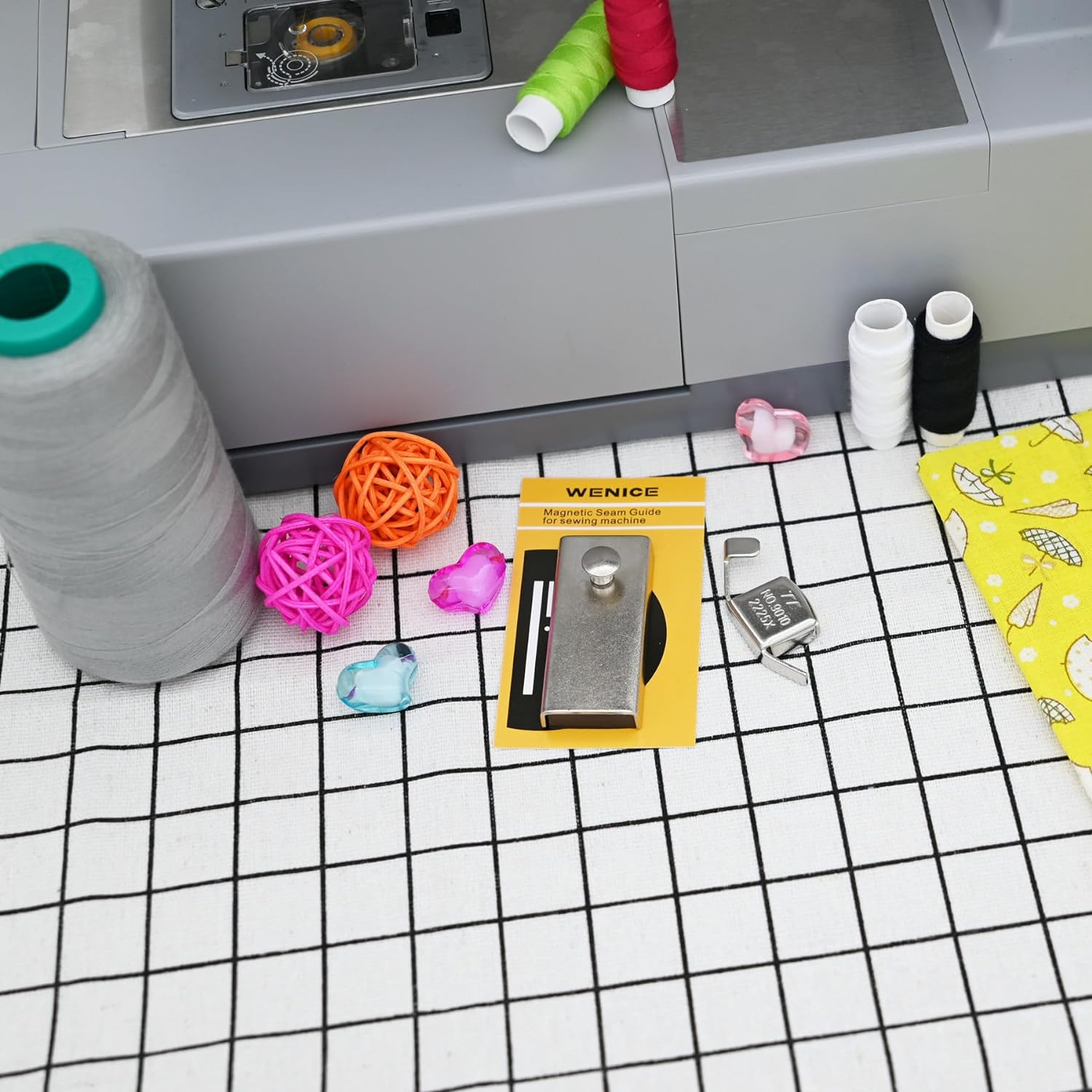 Magnetic Seam Guide for Sewing Machine,Guide Foot Part,Wenice Sewing Machine Accessories 2Pcs image number 4