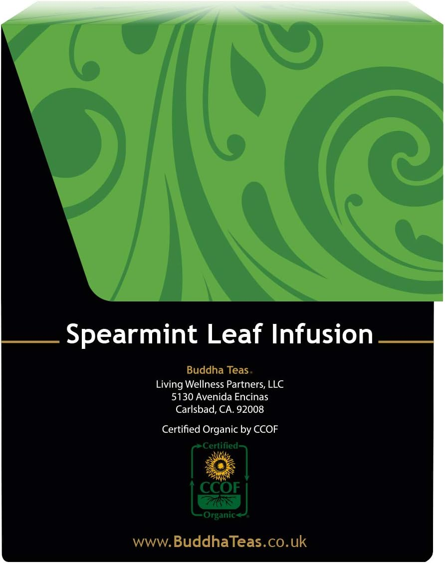 Buddha Teas Organic Non-Caffeine Spearmint Tea 18 Teabags image number 1